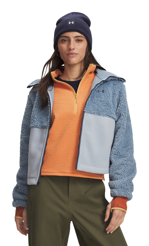Under Armour Under Armour ColdGear Infrared Full-Zip Basecamp Fleece Jacket - Blue Wind - $95.00 at Bass Pro Shops