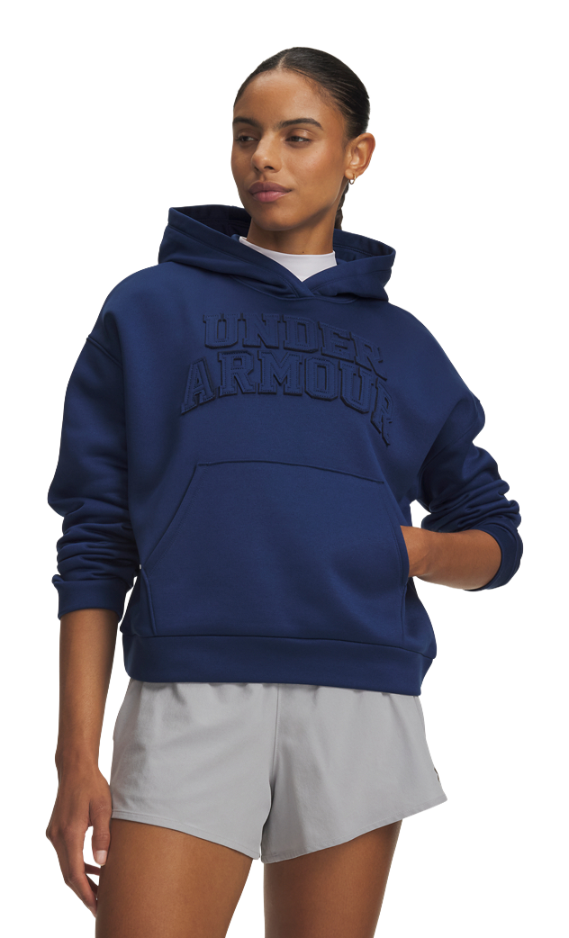Under Armour Under Armour Armour Fleece Hoodie - Blackout Navy - $60.00 at Bass Pro Shops