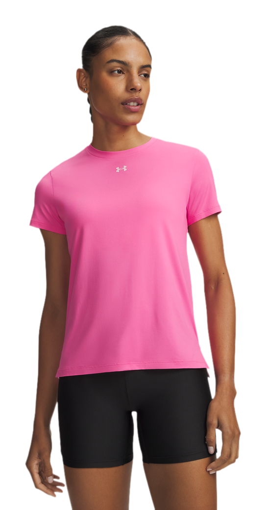 Image of Under Armour Vanish Short-Sleeve Shirt - Pink Frenzy/Prime Pink
