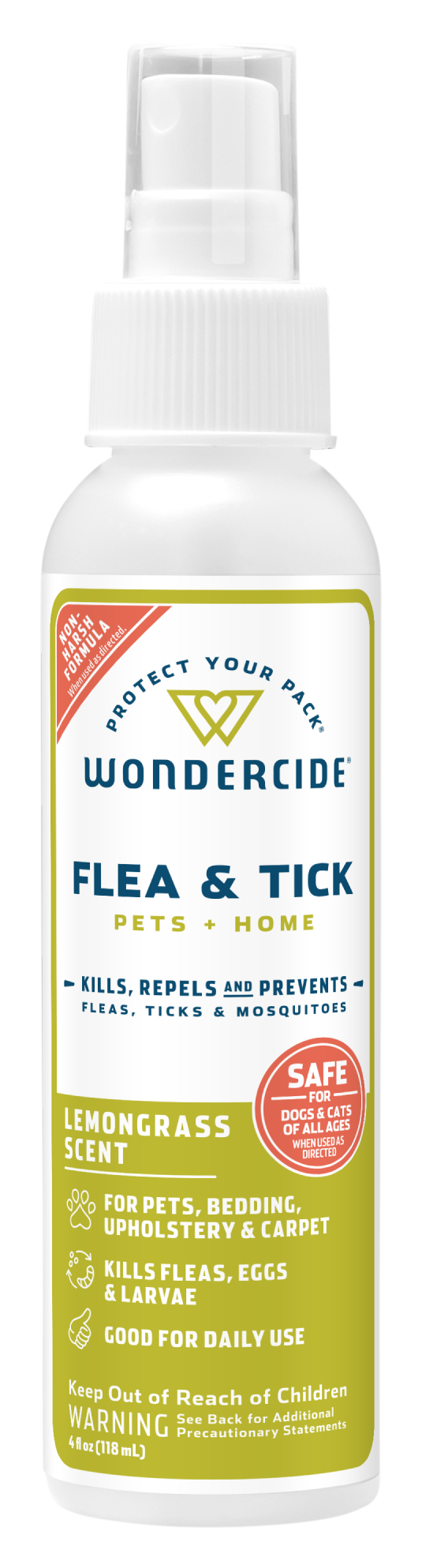 Image of Wondercide Flea and Tick Spray - Lemongrass - 4 oz.