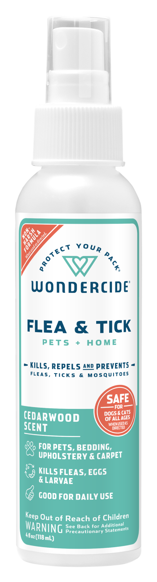 Image of Wondercide Flea and Tick Spray - Cedarwood - 4 oz.