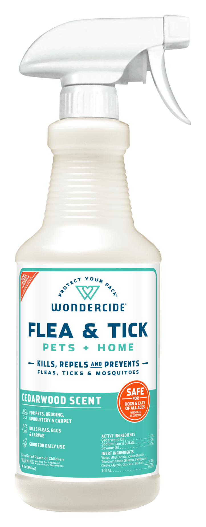 Image of Wondercide Flea and Tick Spray - Cedarwood - 16 oz.