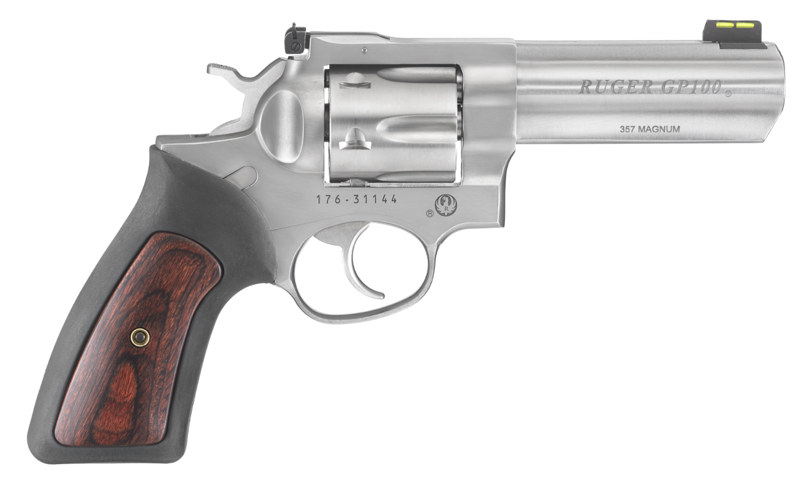 Ruger GP100 Double-Action Revolver with Hi-Viz Front Sight - Ruger