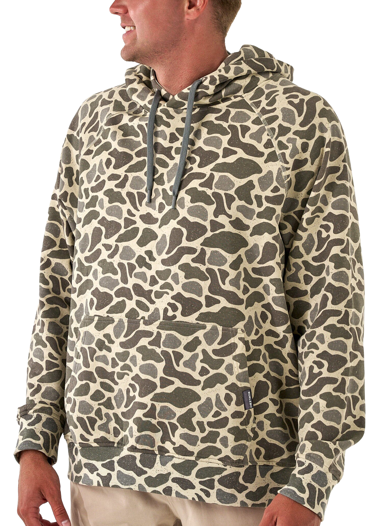 Image of BURLEBO Fleece Hoodie - Classic Deer Camo