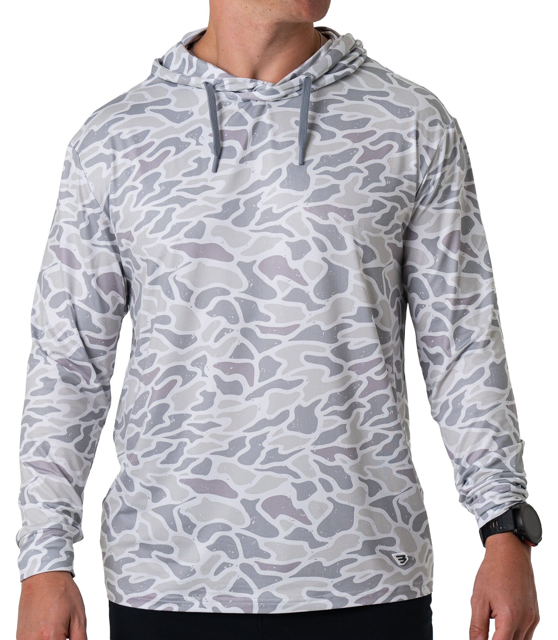 BURLEBO Performance Hoodie - White Camo, Size: 2XL (PH-WC-2XL)