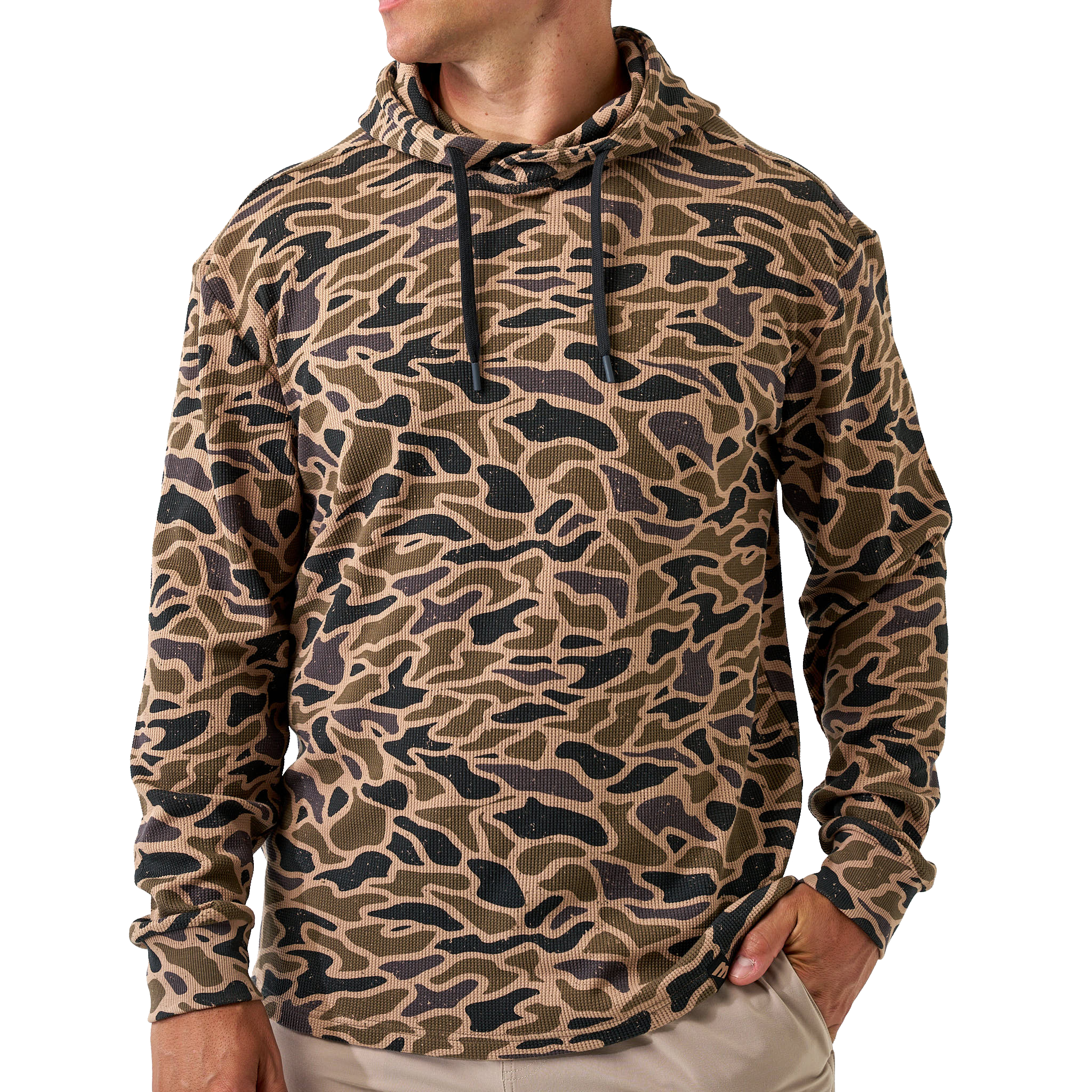 Image of BURLEBO Thermal Hoodie - Gauge Camo