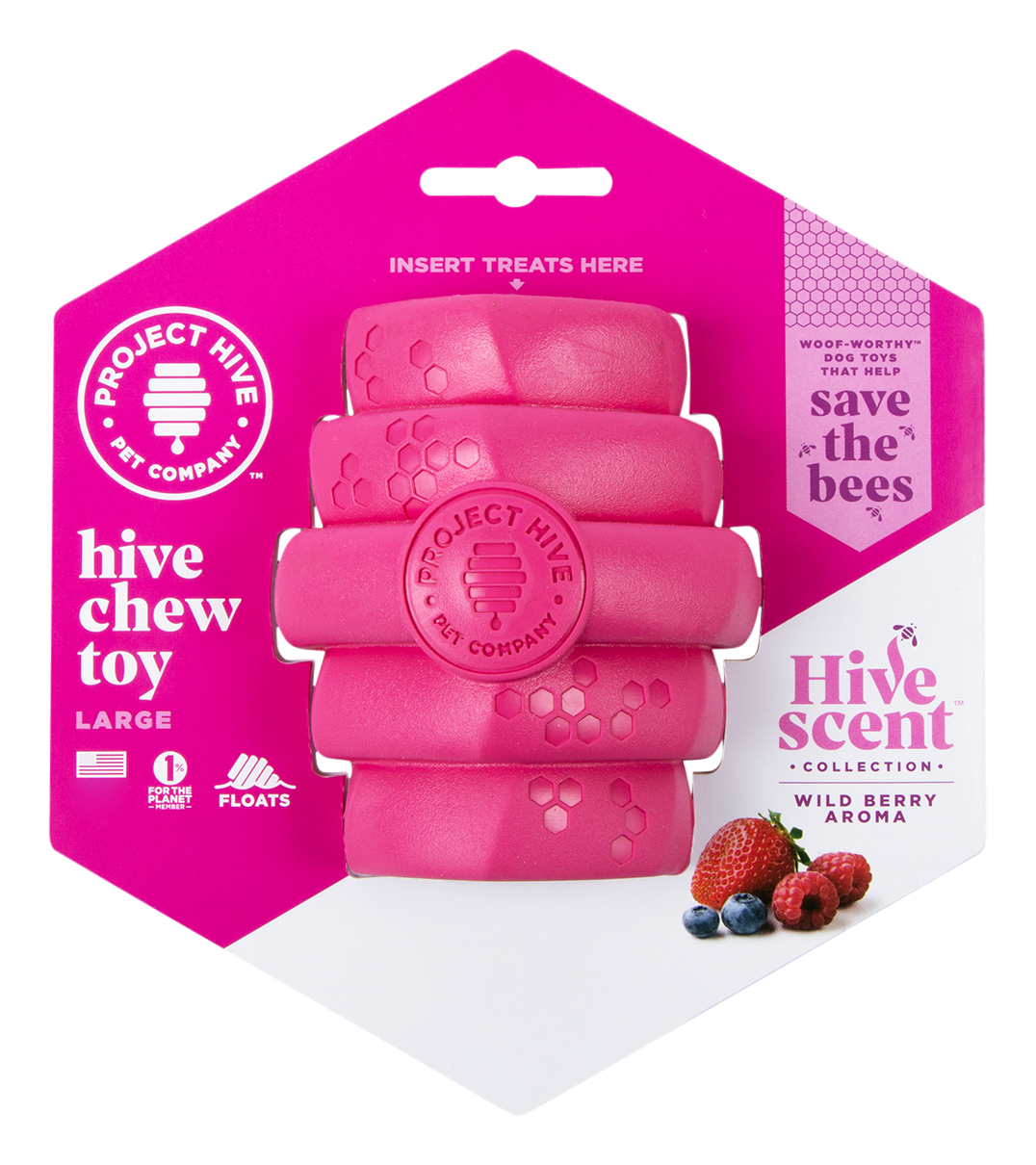 Image of Project Hive Pet Company Wild Berry Scented Hive Chew Toy - Large