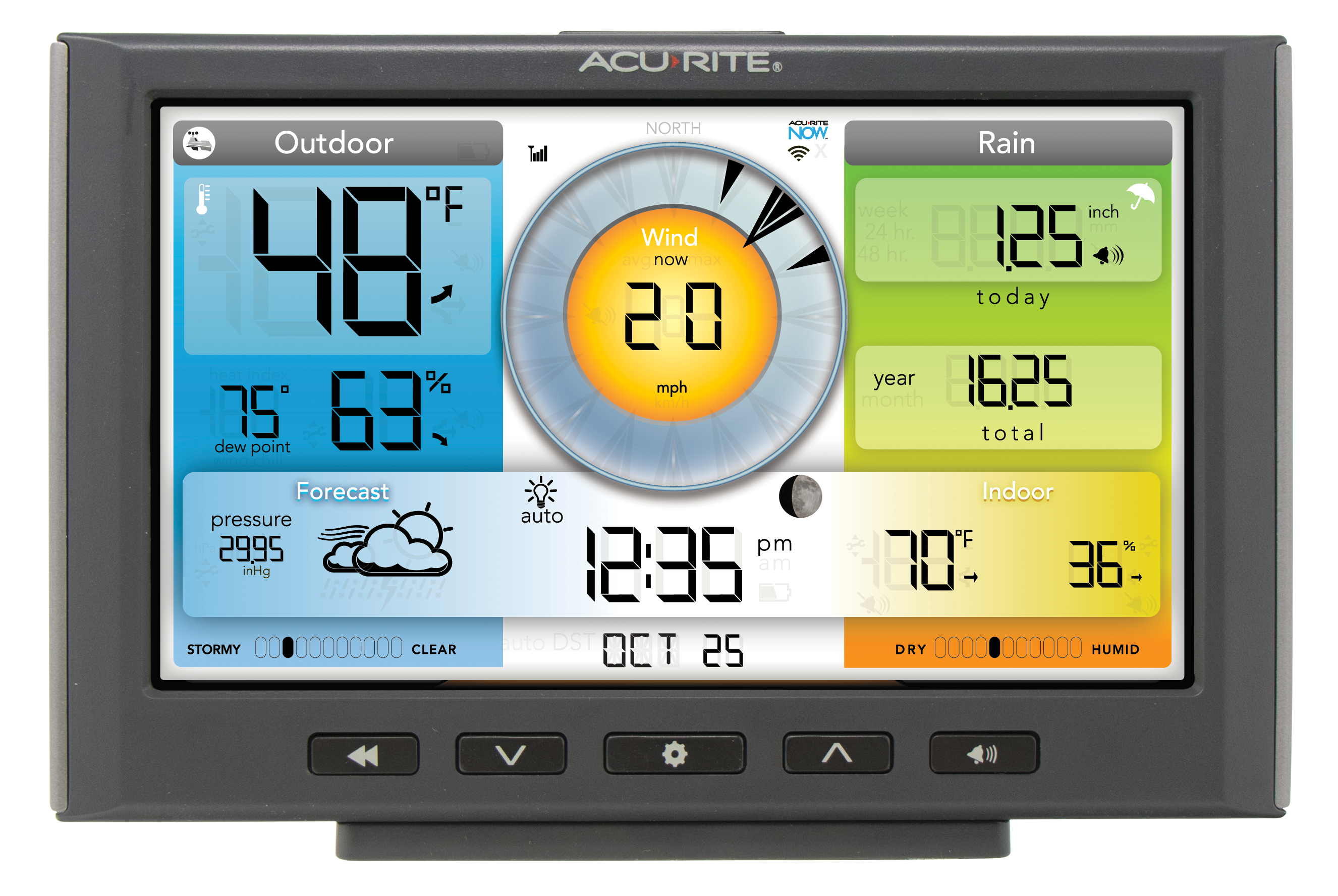 AcuRite AcuRite Iris 5-in-1 Wi-Fi Home Weather Station with Color Display - $139.99 at Bass Pro Shops