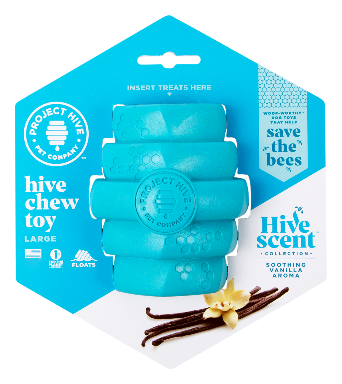Image of Project Hive Pet Company Vanilla Scented Hive Chew Toy - L/XL