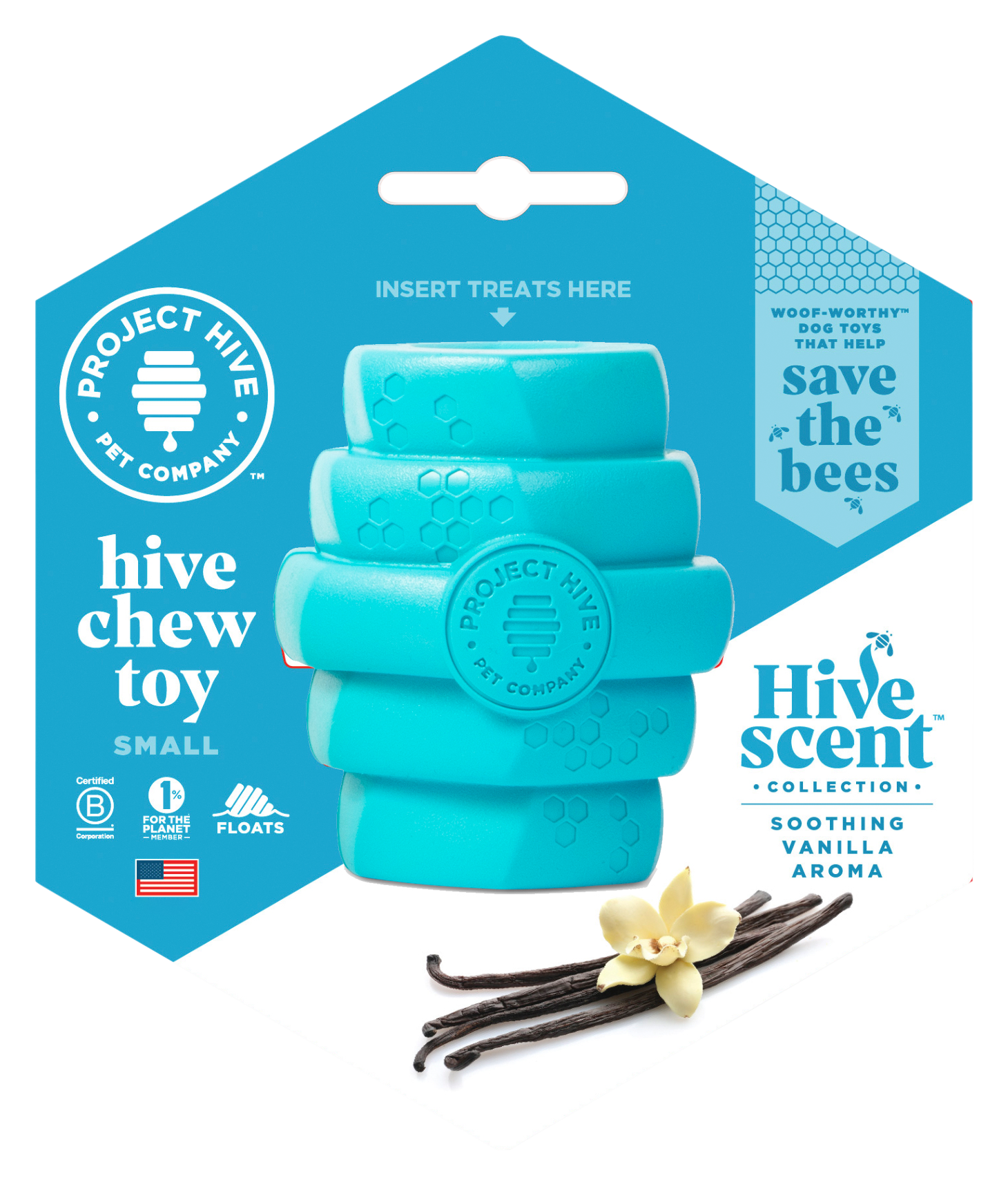Image of Project Hive Pet Company Vanilla Scented Hive Chew Toy - S/M