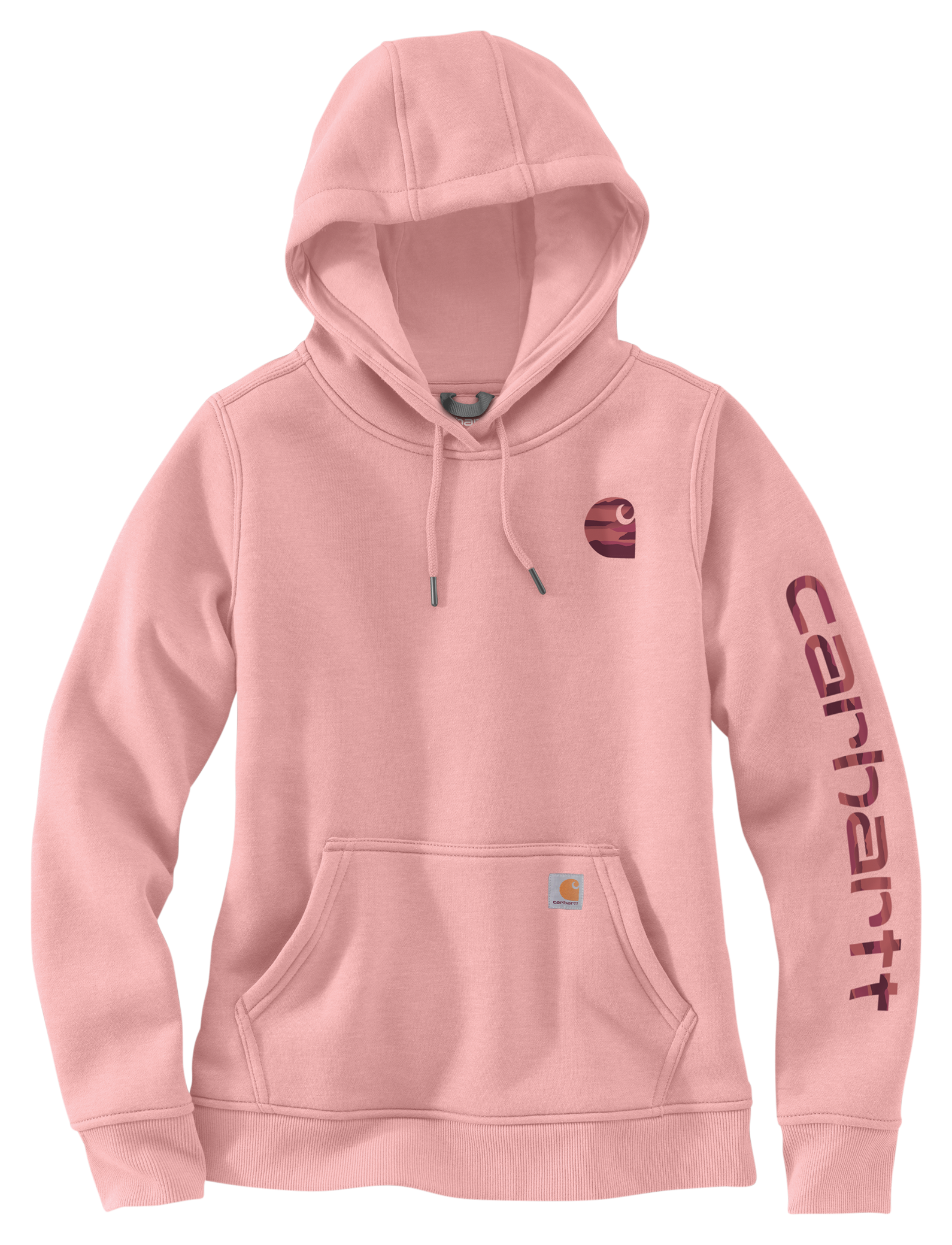 Image of Carhartt Relaxed Fit Midweight Logo Sleeve Graphic Sweatshirt - Faded Rose Tint