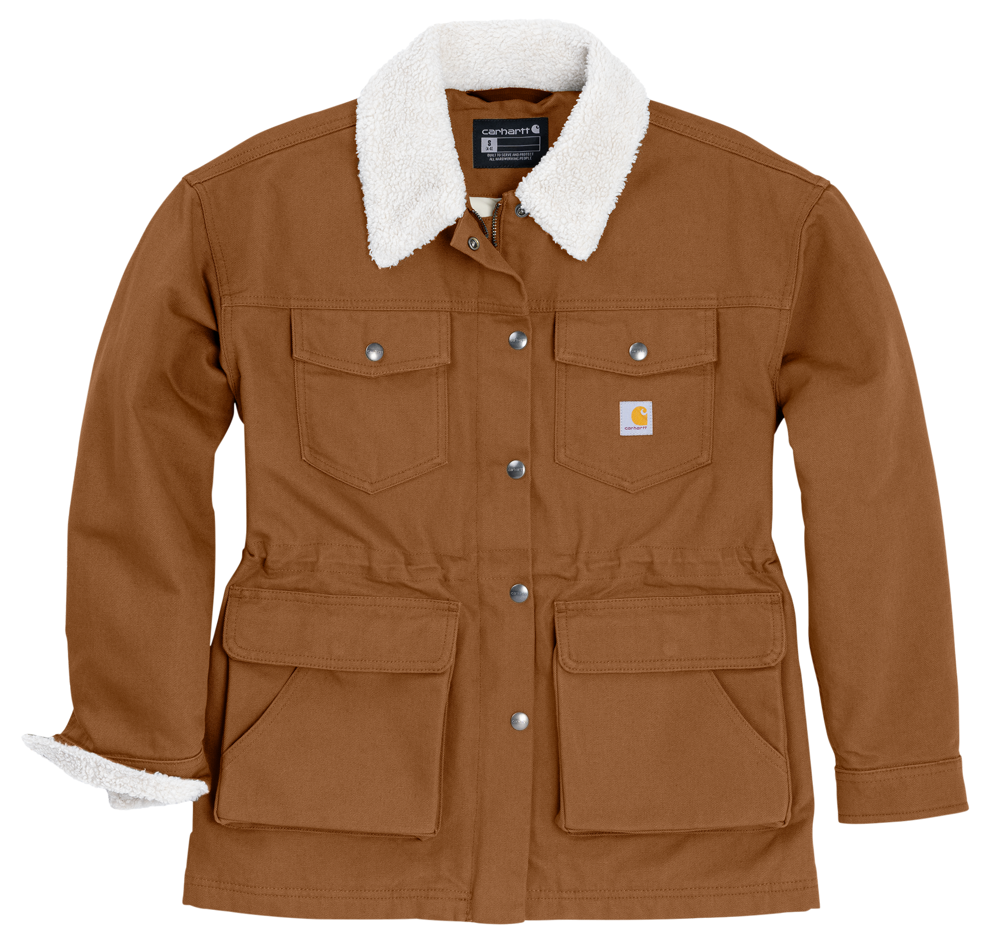 Image of Carhartt Washed-Duck Wesley Coat - Carhartt Brown
