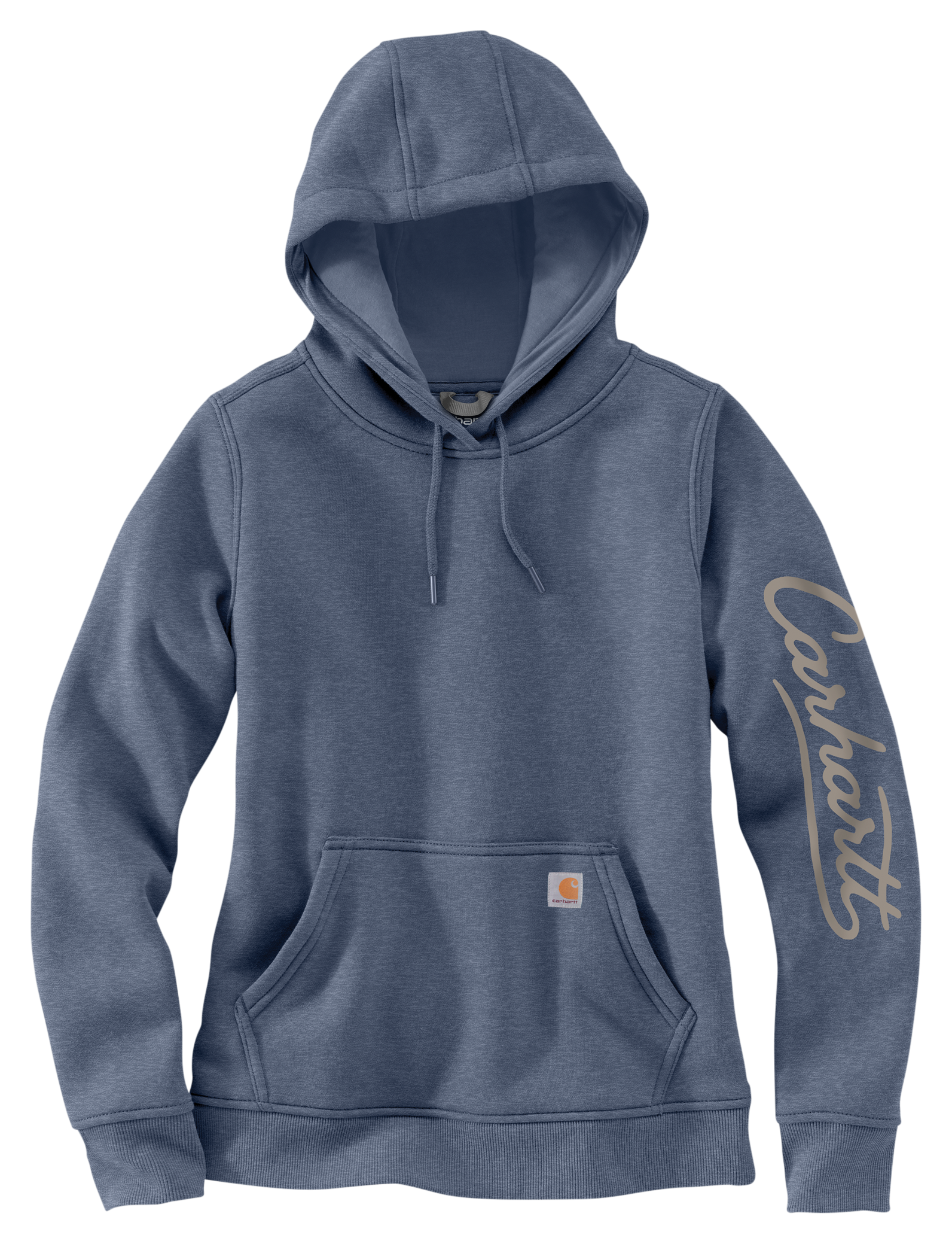 Image of Carhartt Sawyer Script Logo Graphic Sleeve Hooded Sweatshirt