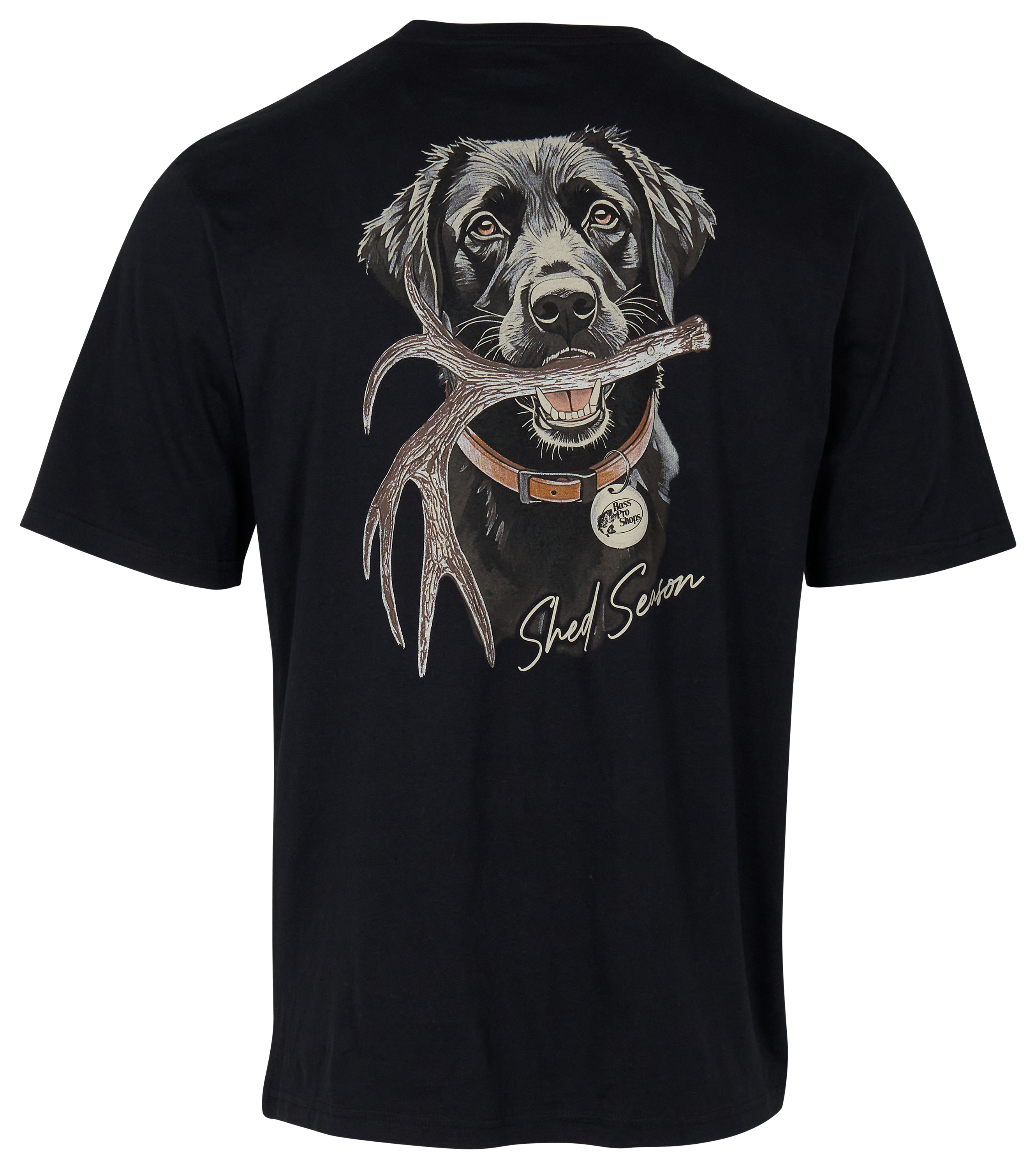 Image of Bass Pro Shops Shed Season Graphic Short-Sleeve T-Shirt - Black - XL