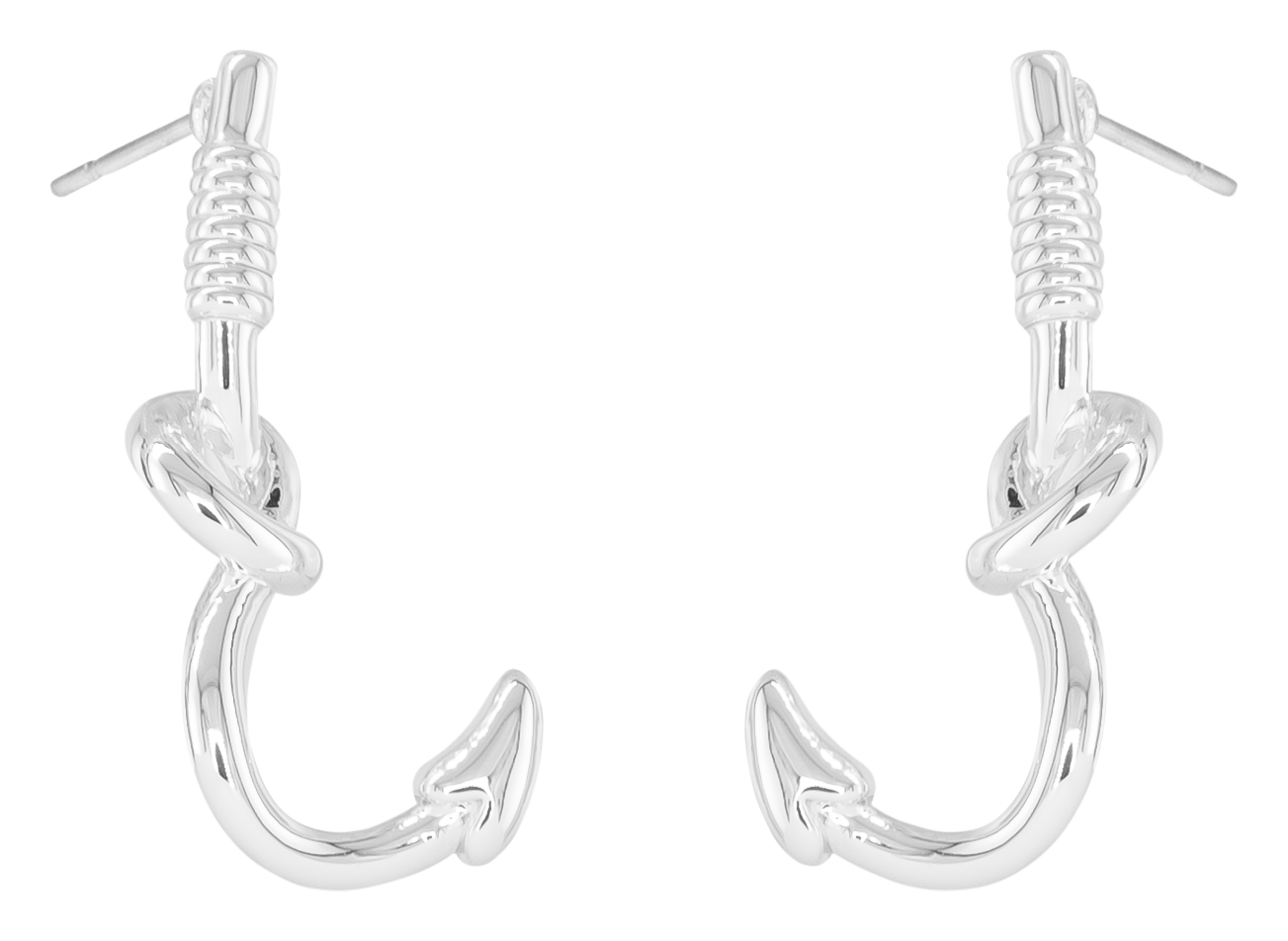 Image of Amanda Blu Silver Fishhook Earrings