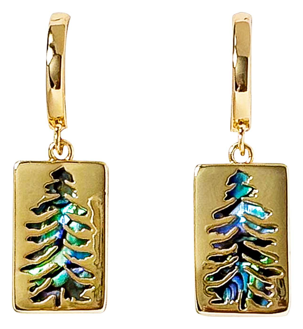 Image of Amanda Blu Gold Abalone Tree Earrings