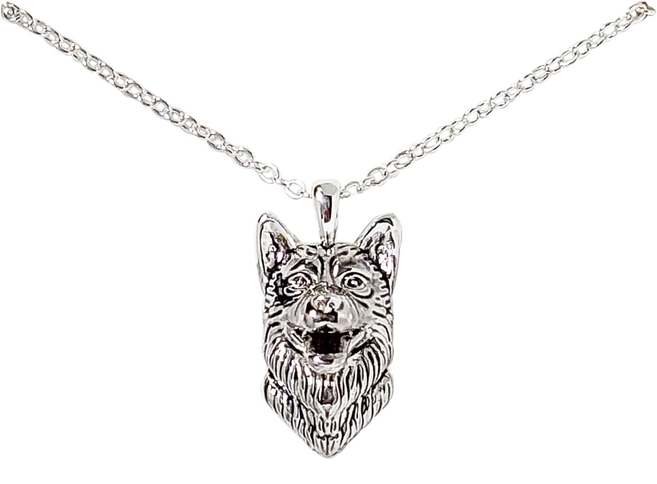 Image of Amanda Blu Wolf Silver Necklace