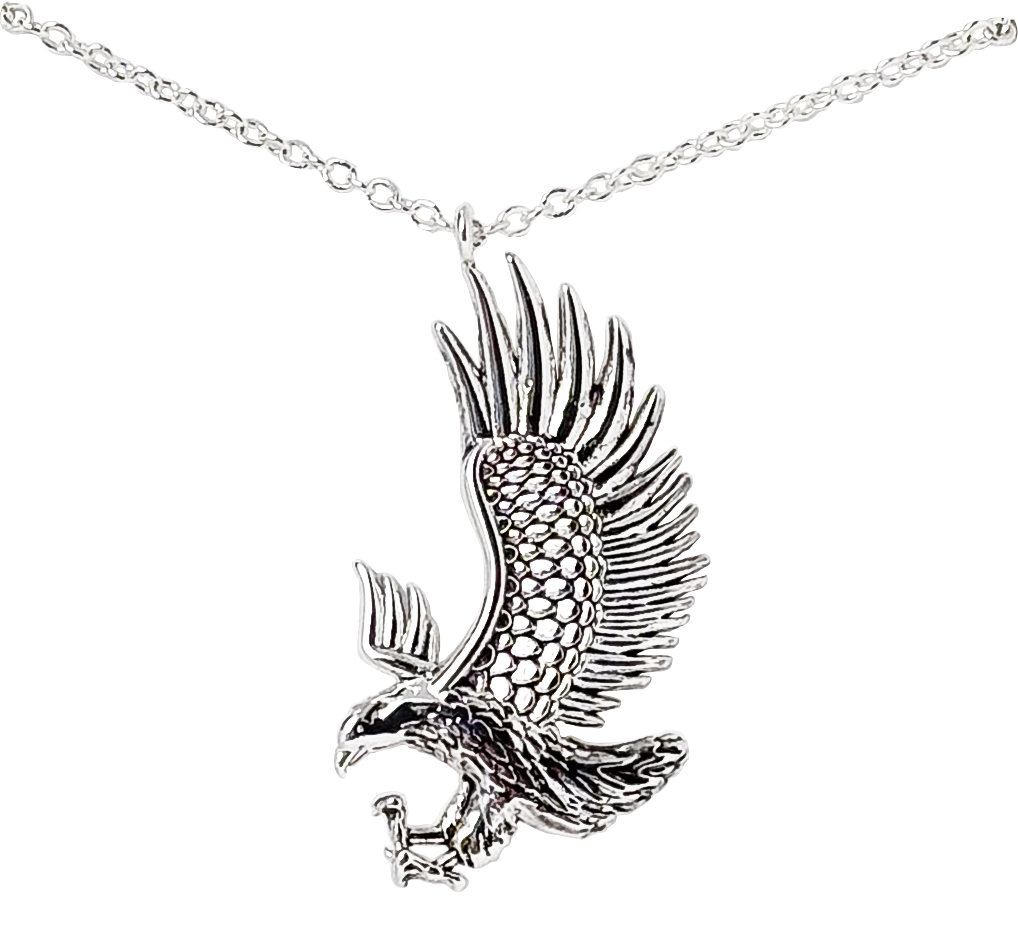 AMANDA BLU Eagle Silver Necklace