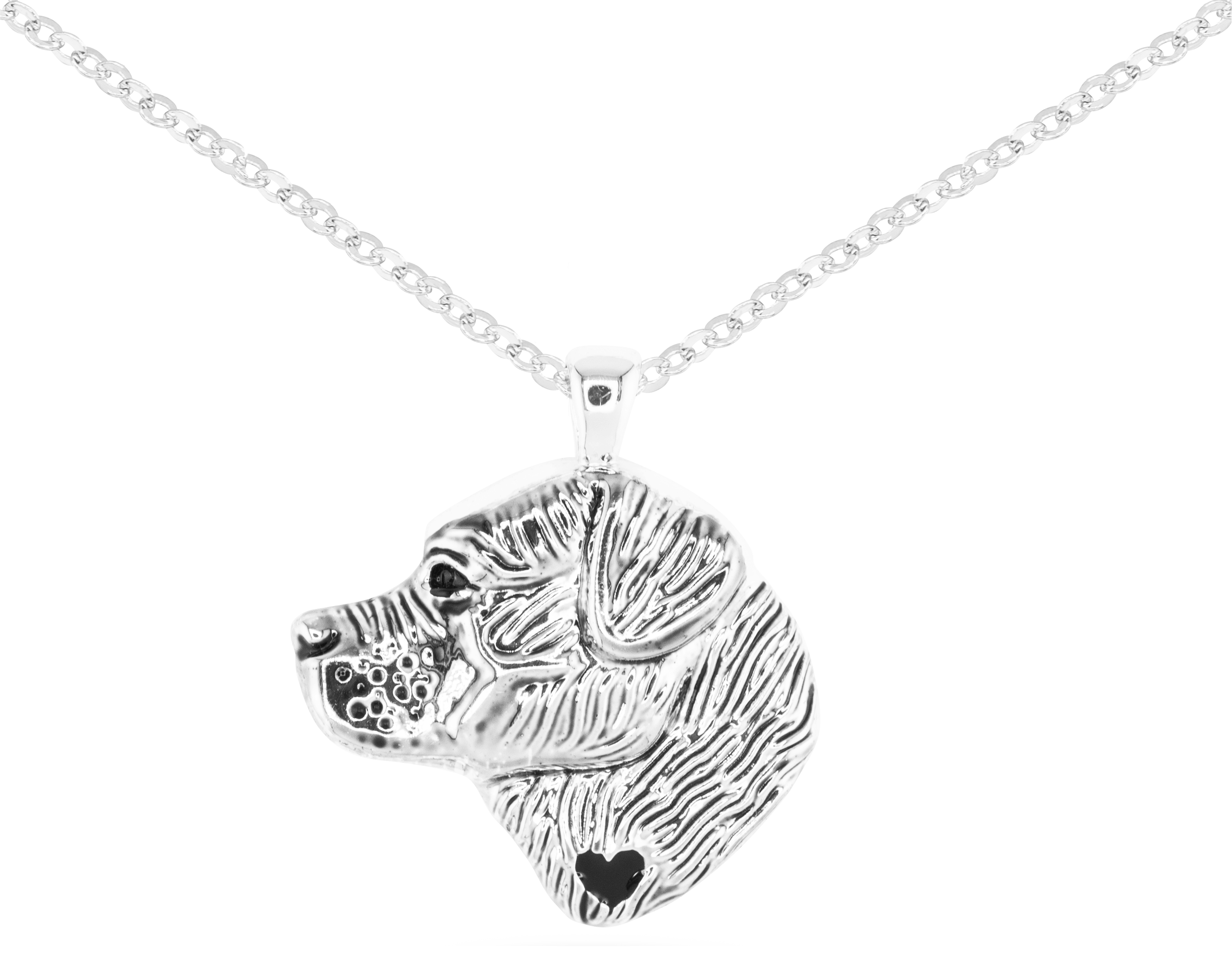 Image of Amanda Blu Labrador Silver Necklace