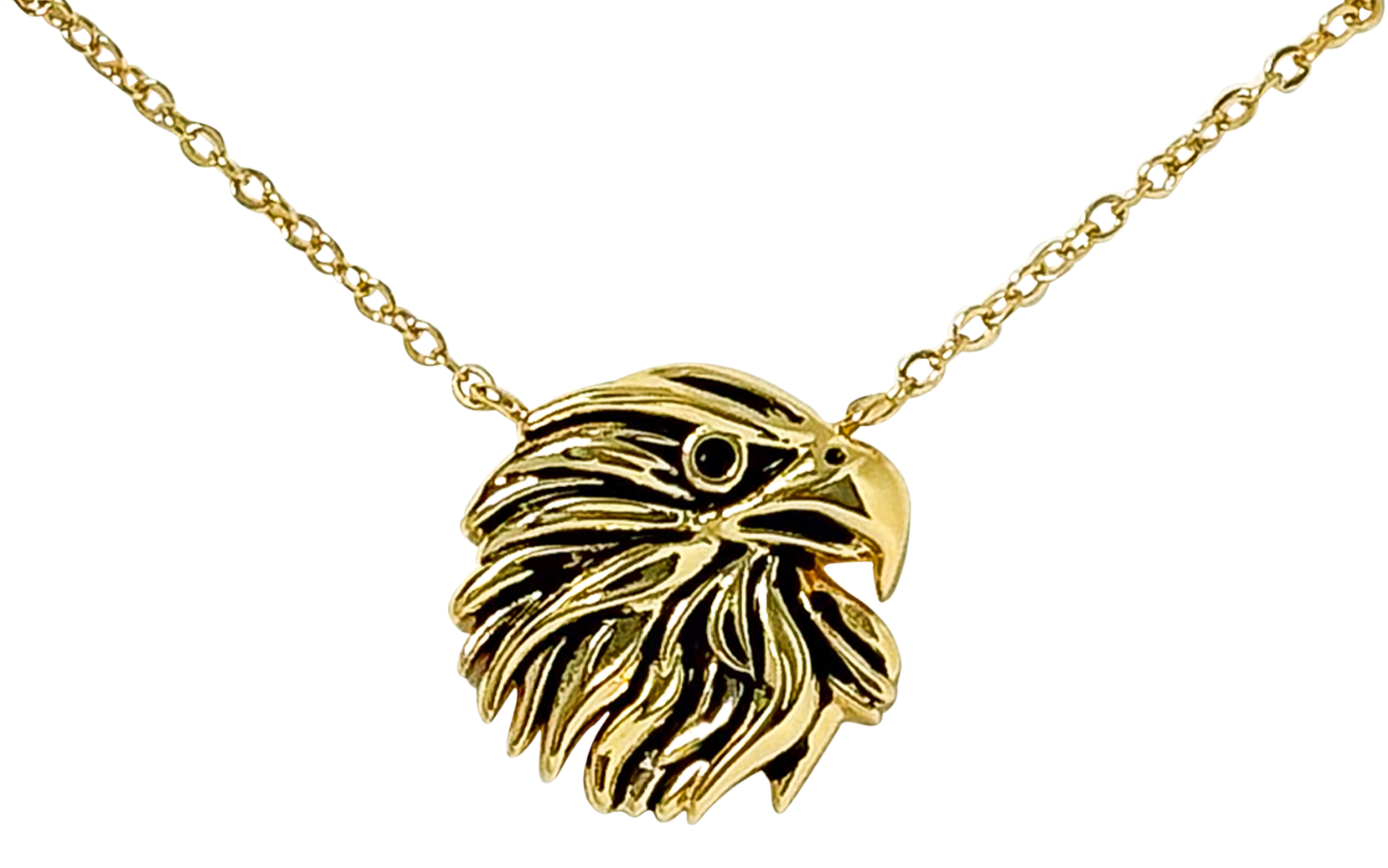 AMANDA BLU Eagle Head Gold Necklace