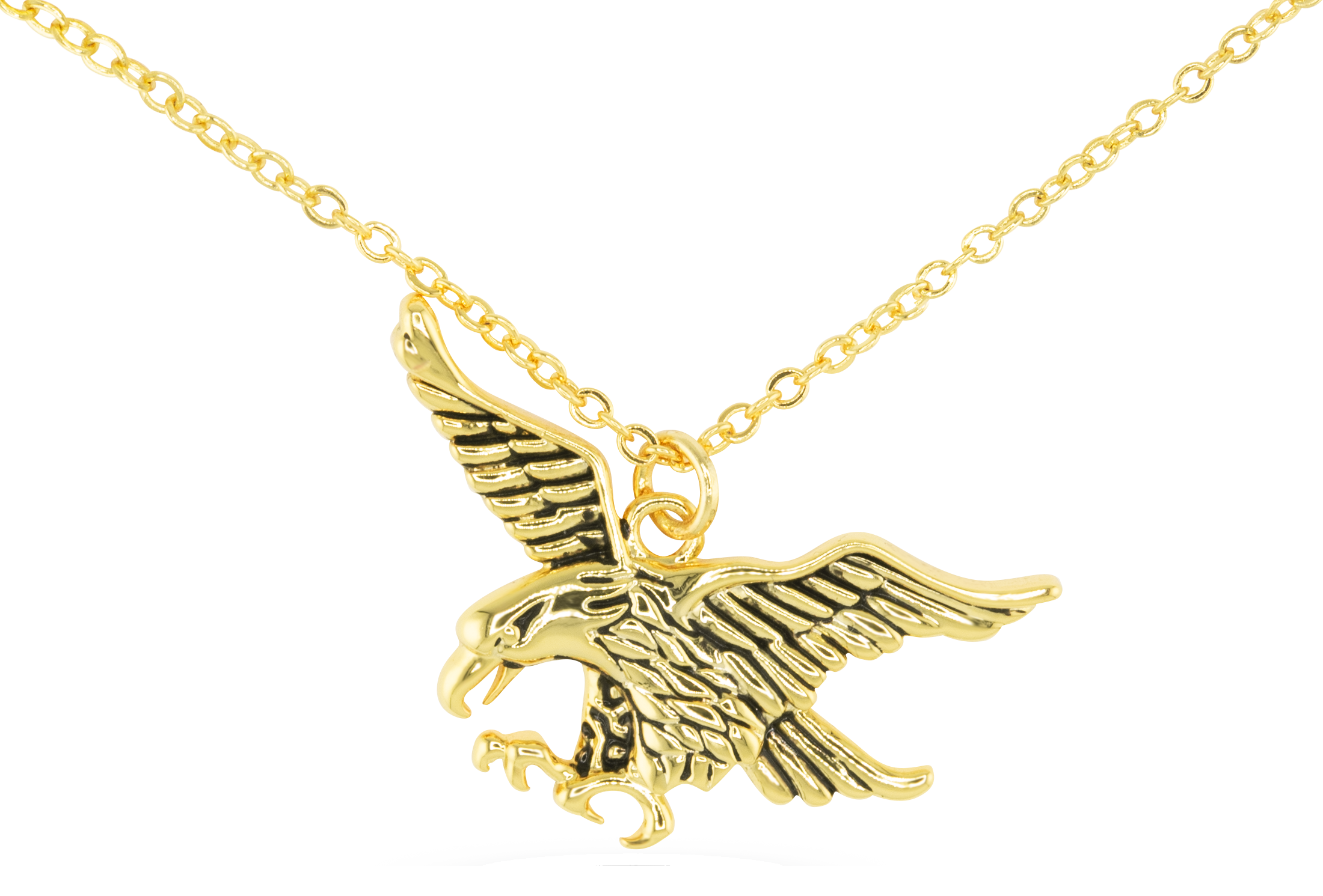 AMANDA BLU Landing Eagle Gold Necklace