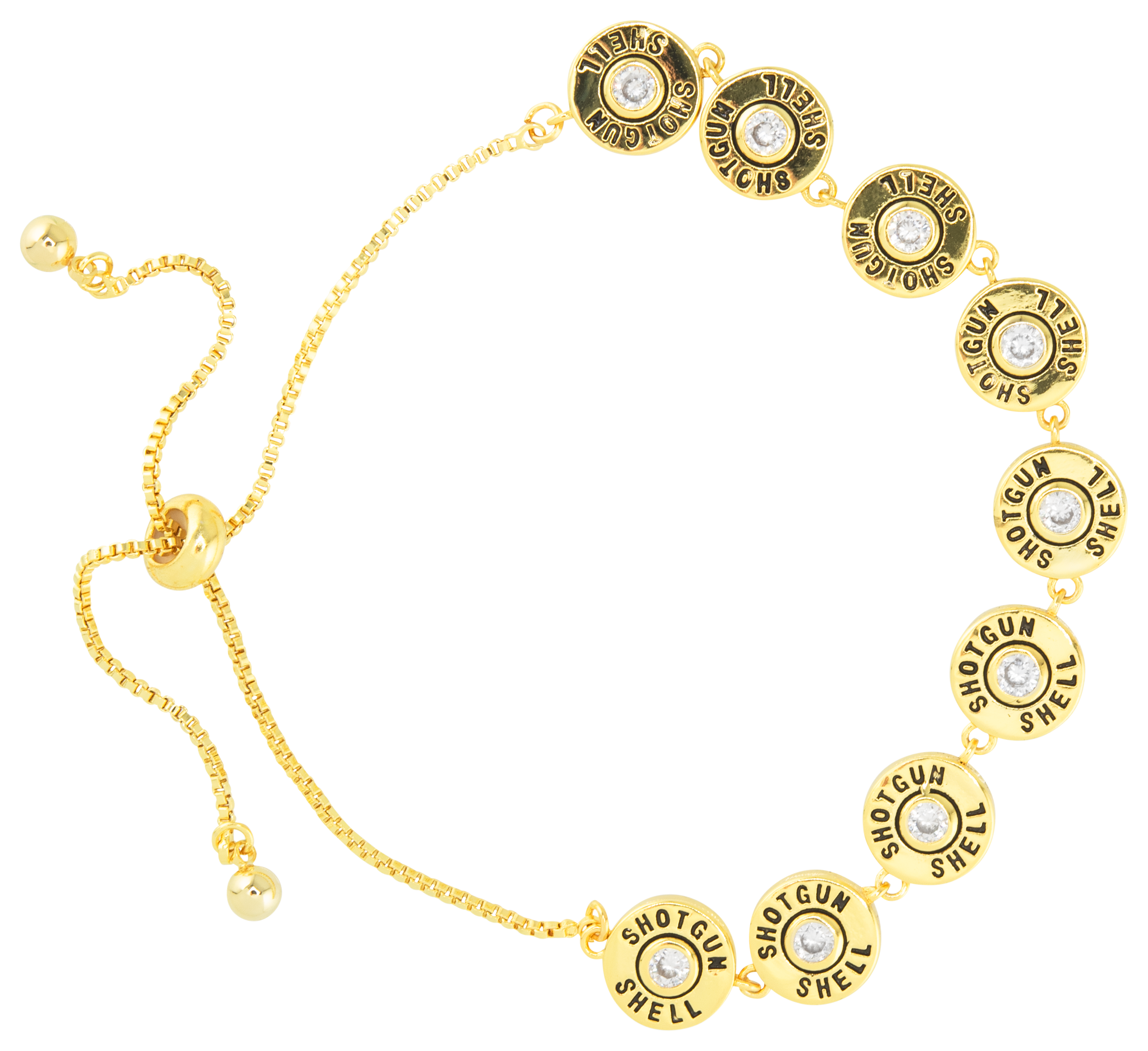 Image of Amanda Blu Shotgun Shell Gold Bracelet