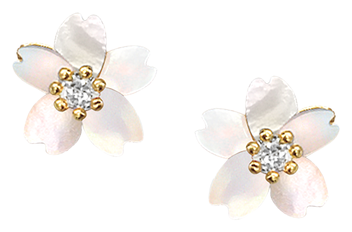 Image of Amanda Blu Mother of Pearl Petal Earrings