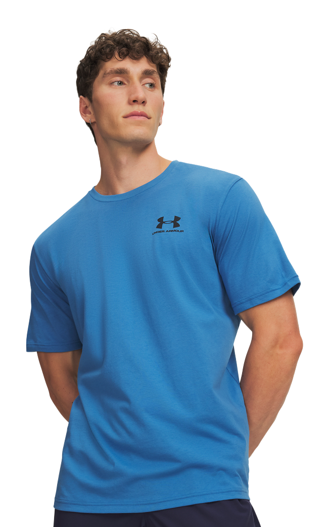 Image of Under Armour Sportstyle Left Chest Short-Sleeve T-Shirt - Aegean Blue