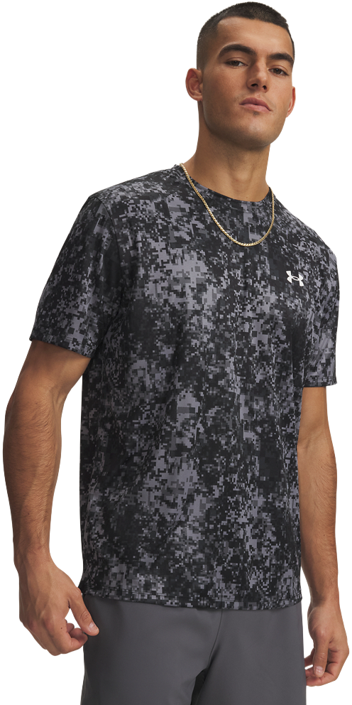 Image of Under Armour Tech Printed Short-Sleeve T-Shirt - Black
