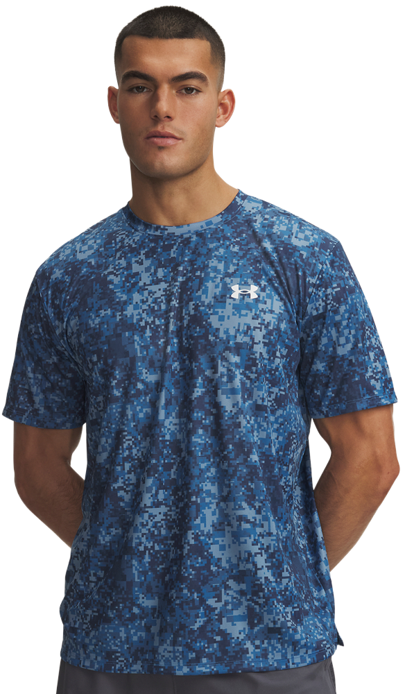 Image of Under Armour Tech Printed Short-Sleeve T-Shirt - Aegean Blue
