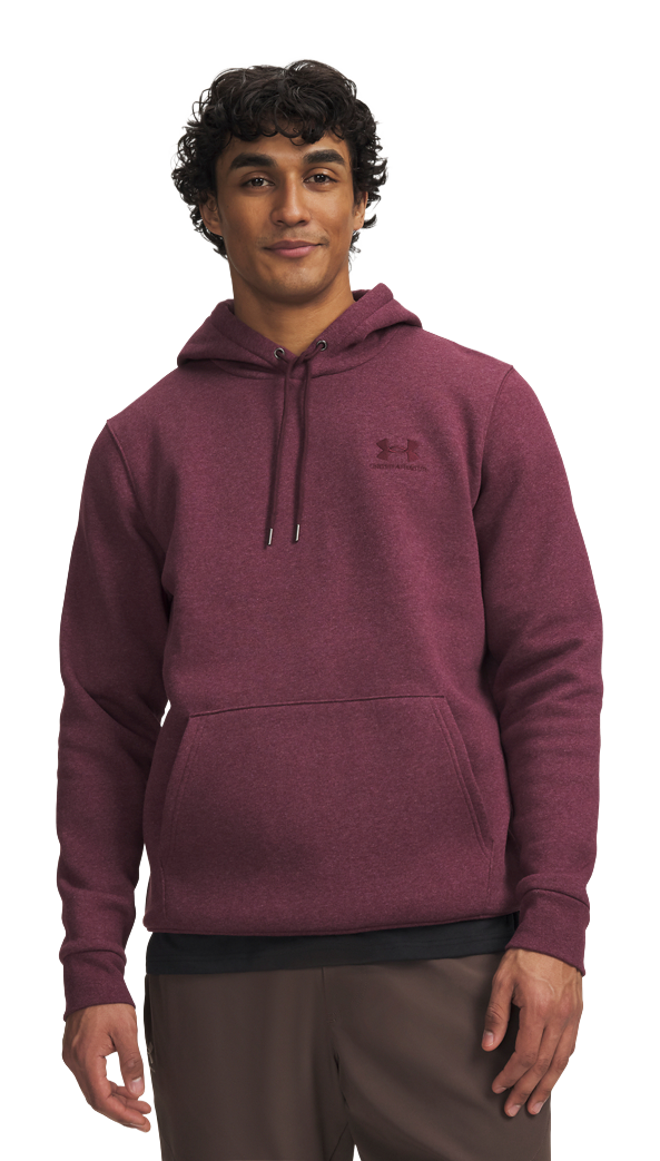 Image of Under Armour Icon Fleece Hoodie - Dark Maroon Light Heather