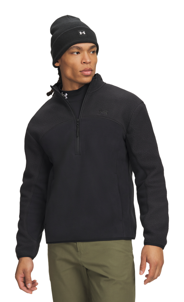 Under Armour Under Armour Basecamp Half-Zip Fleece Long-Sleeve Pullover - Black - $85.00 at Bass Pro Shops