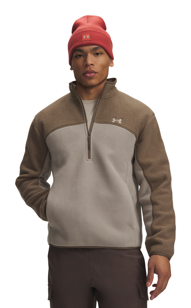 Under Armour Under Armour Basecamp Half-Zip Fleece Long-Sleeve Pullover - Desert Taupe - $85.00 at Bass Pro Shops