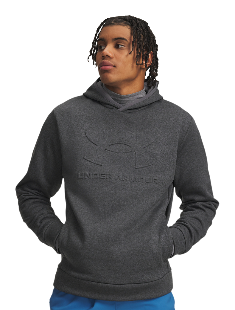 Under Armour Under Armour Armour Fleece Embossed Hoodie - Castlerock - $65.00 at Bass Pro Shops