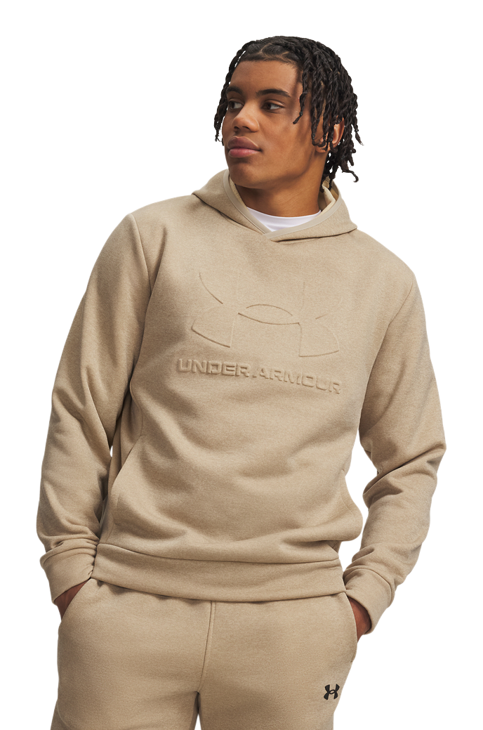 Under Armour Under Armour Armour Fleece Embossed Hoodie - City Khaki - $65.00 at Bass Pro Shops