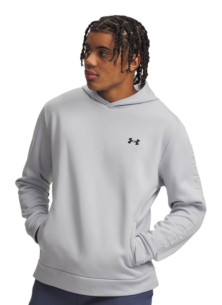 Under Armour Under Armour Armour Fleece Embossed Hoodie - Mod Gray - $65.00 at Bass Pro Shops