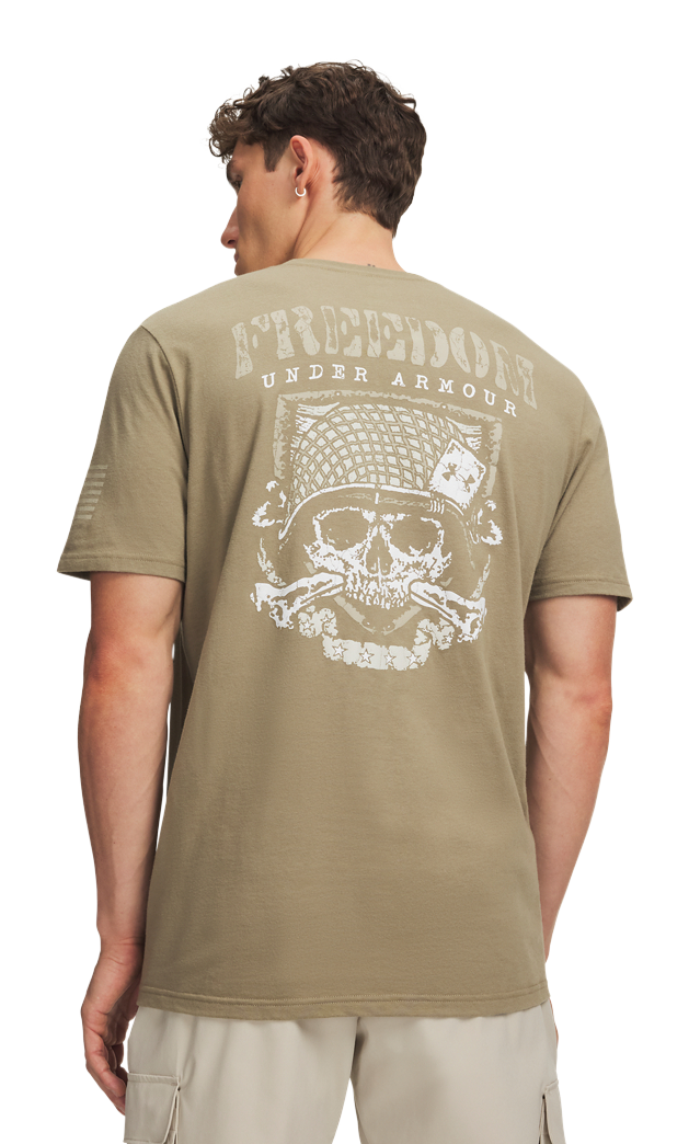 Under Armour Under Armour Freedom Military Skull Short-Sleeve T-Shirt - Federal Tan - $28.00 at Bass Pro Shops