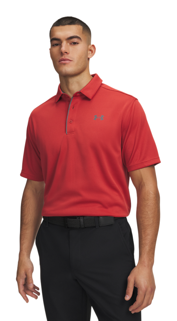 Image of Under Armour Tech Short-Sleeve Polo - Heritage Red