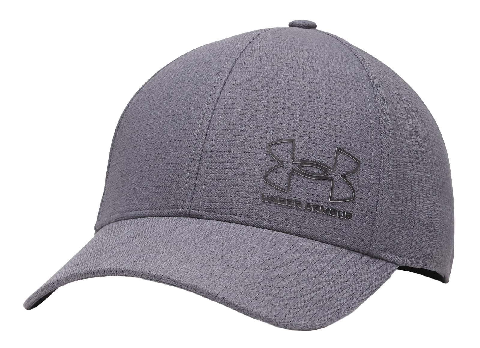 Image of Under Armour ArmourVent Low Stretch-Fit Cap - Castlerock/Black