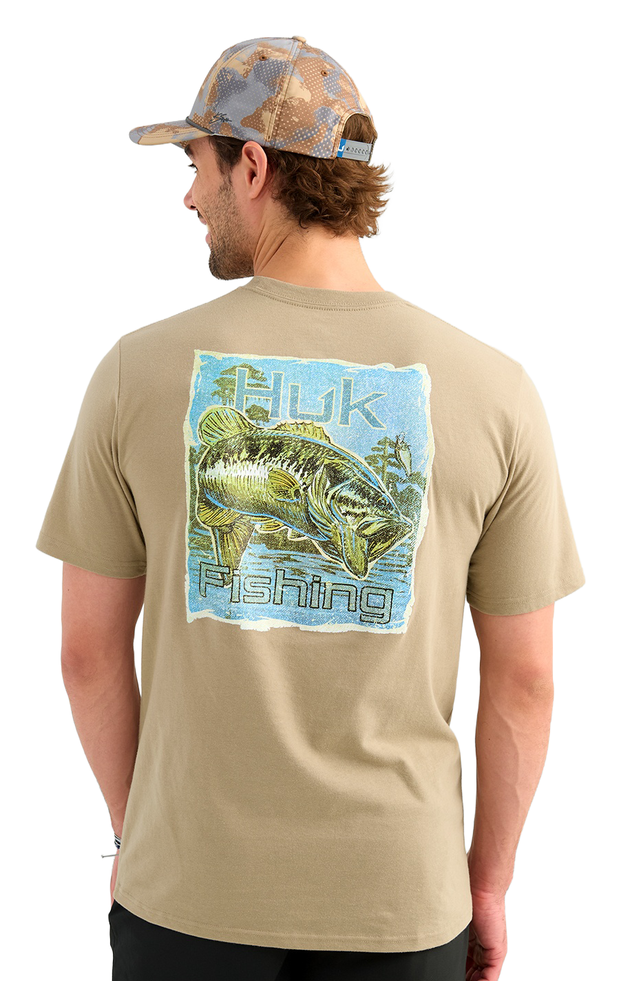 Image of Huk KC Poster Series Bass Short-Sleeve T-Shirt - Mudminnow
