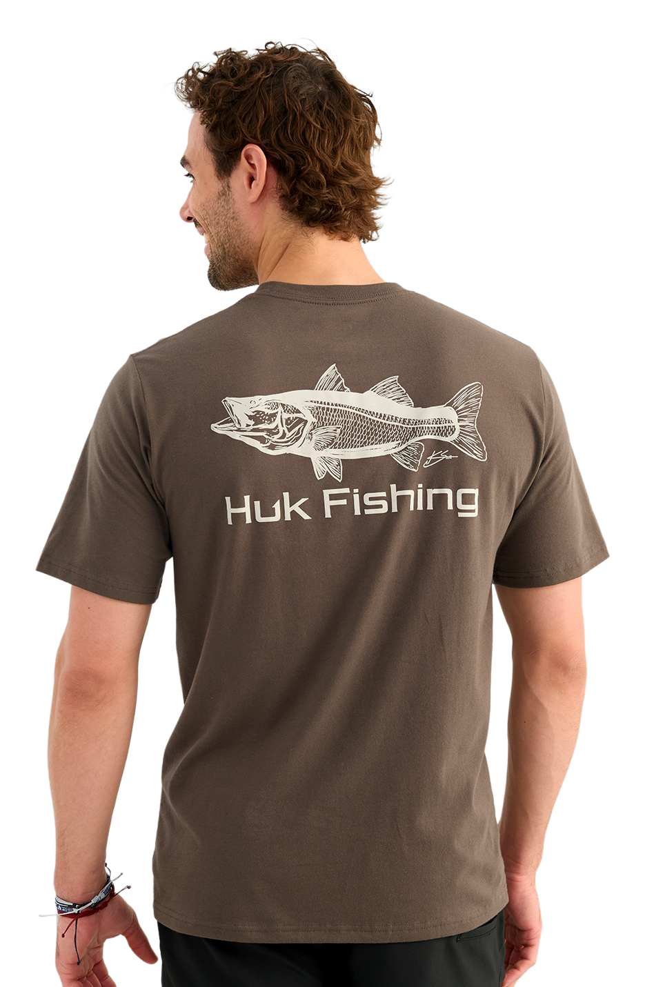 Image of Huk KC One Hit Snook Pocket Short-Sleeve T-Shirt - Mud
