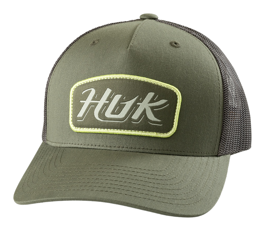 Huk Huk Script Patch Snapback Trucker Cap - $30.00 at Bass Pro Shops