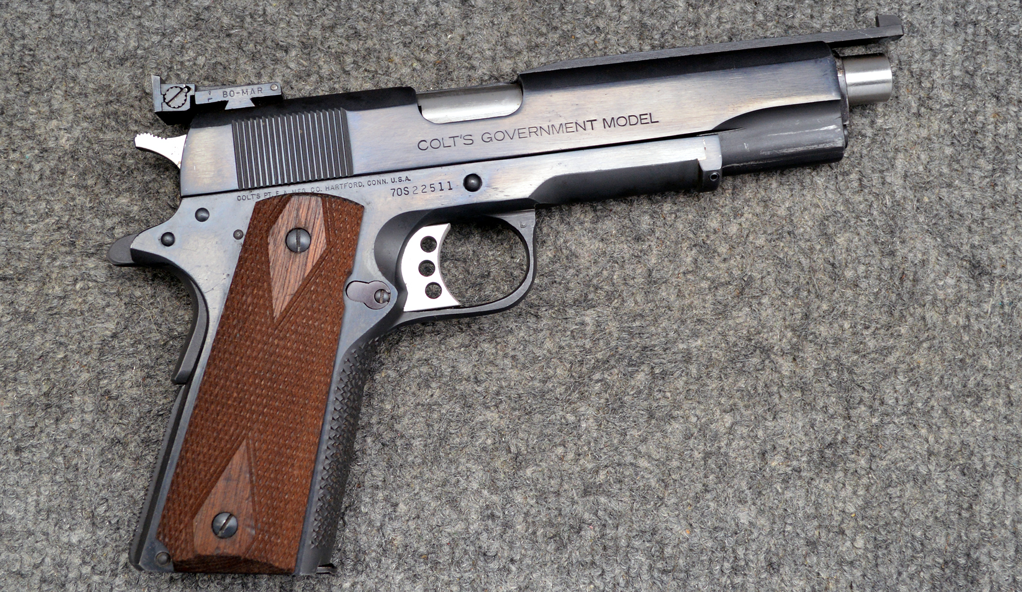 Colt / Clark Custom ~ Mk ? Series 70 ~ .38 Spl Wadcutter - Bass Pro Shops