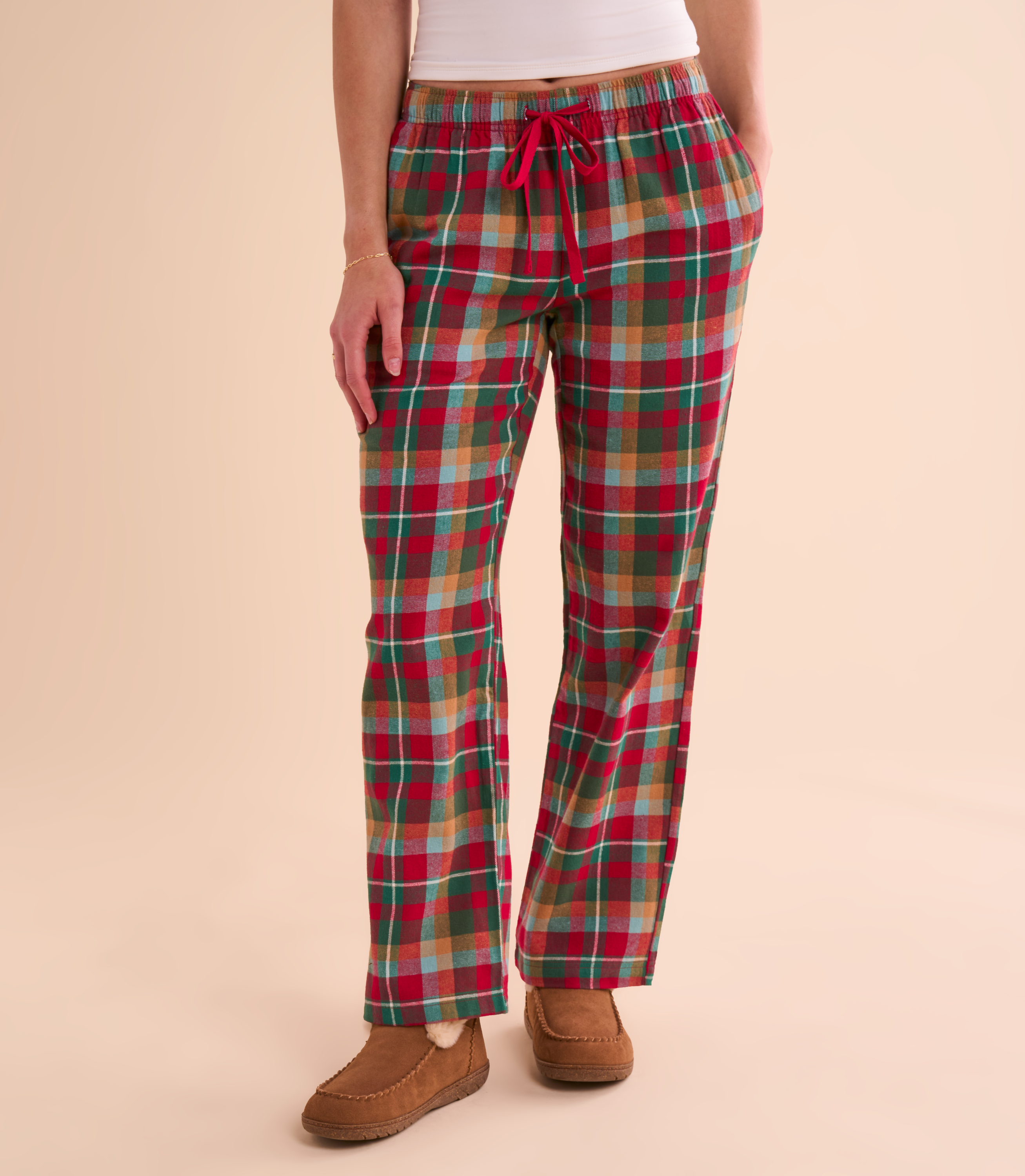 Image of Natural Reflections Pajama Pants - Ivy Plaid