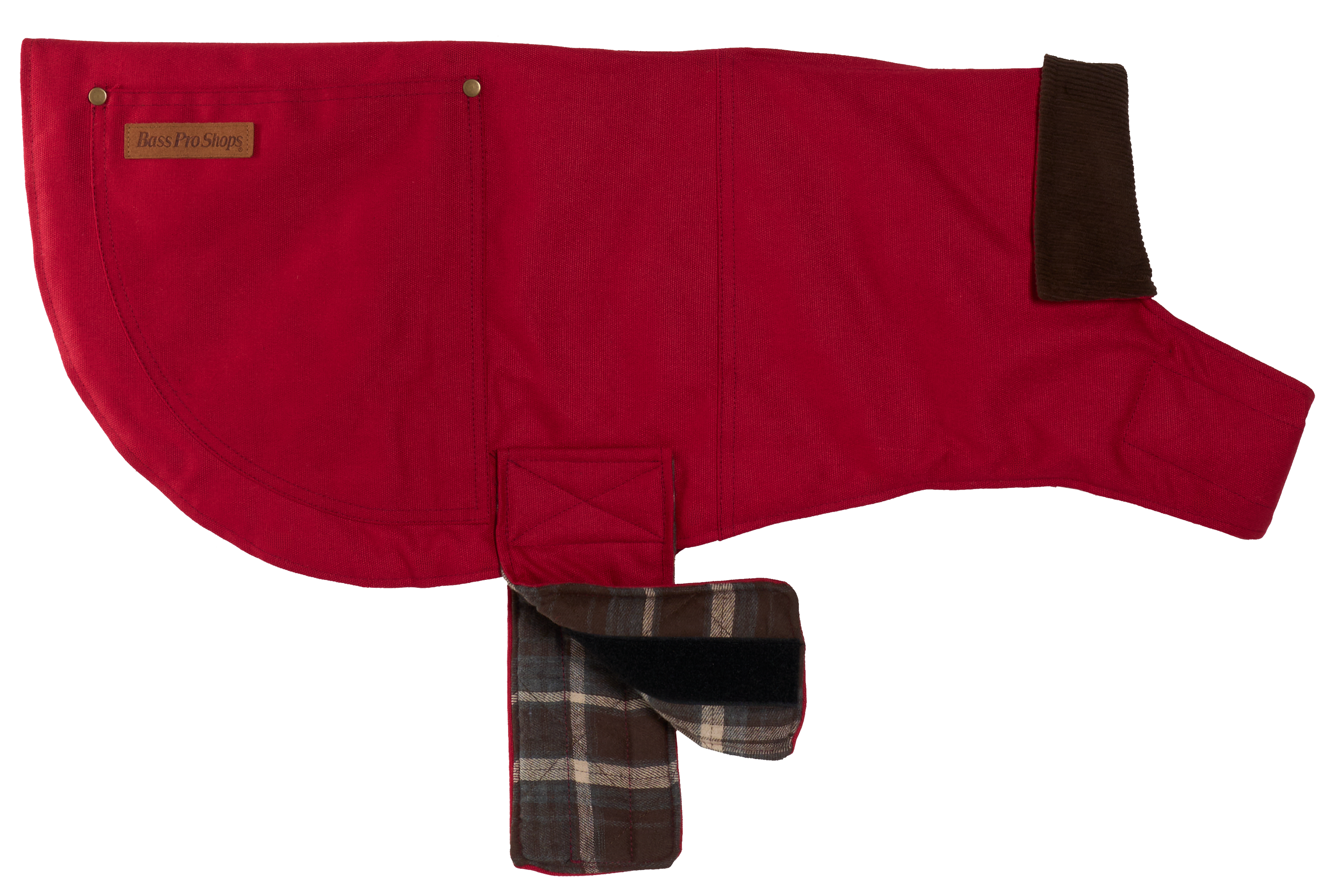 Image of Bass Pro Shops Barn Jacket for Dogs - Rust Red - XS