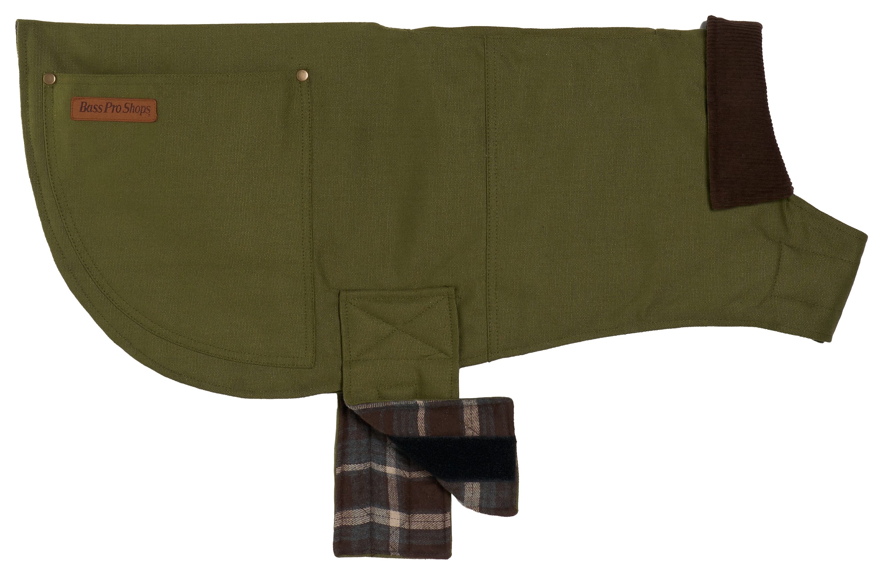 Image of Bass Pro Shops Barn Jacket for Dogs - Green - XS