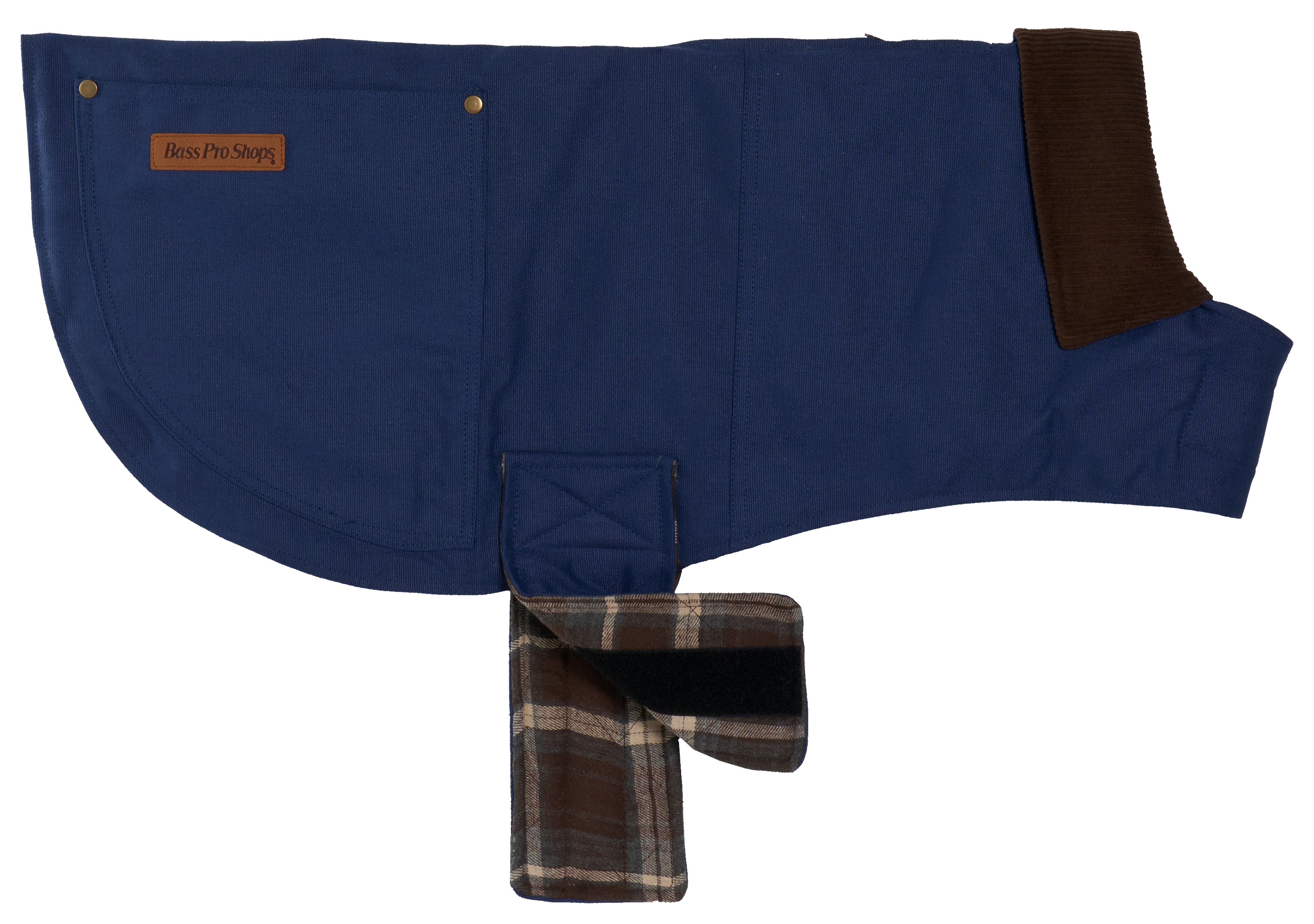 Image of Bass Pro Shops Barn Jacket for Dogs - Blue - XS