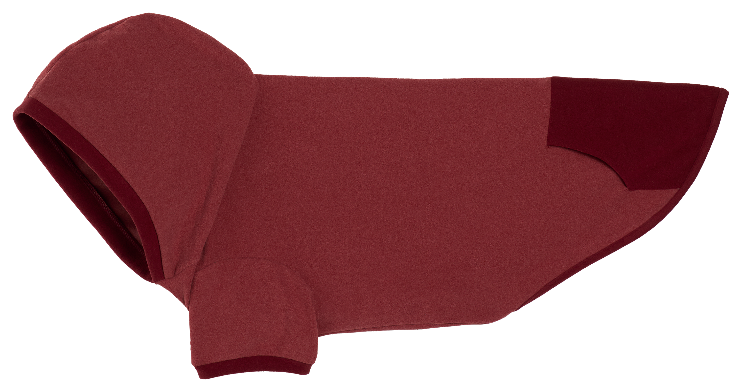 Image of Bass Pro Shops 2-Tone Stretch Hoodie for Dogs - Rust Red - L