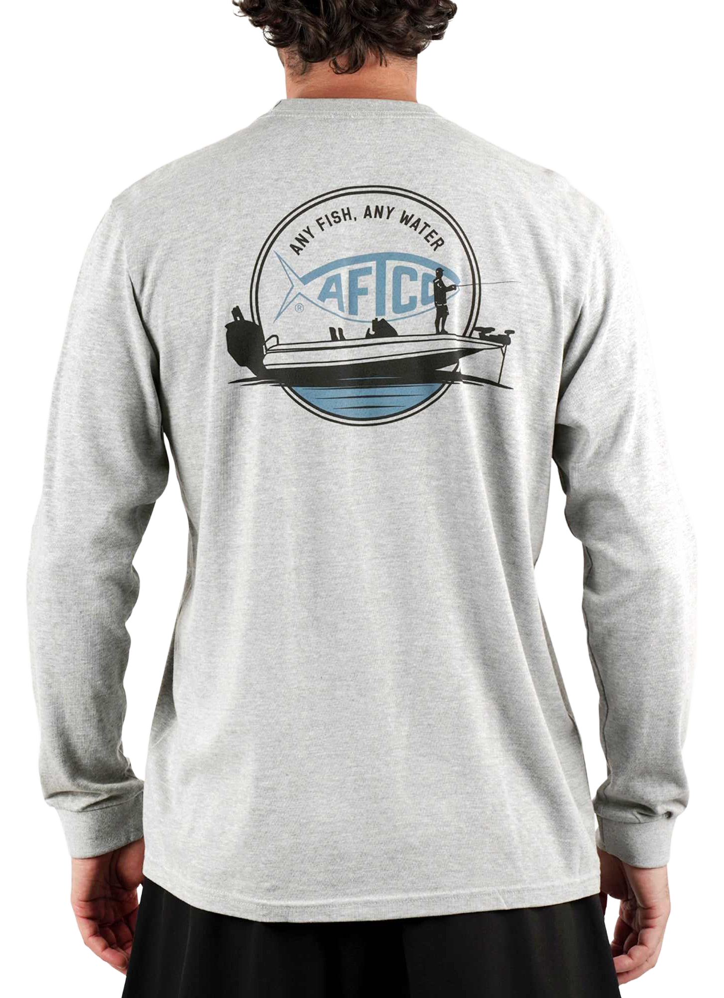 Image of AFTCO Horizon Long-Sleeve T-Shirt - Athletic Heather - XL