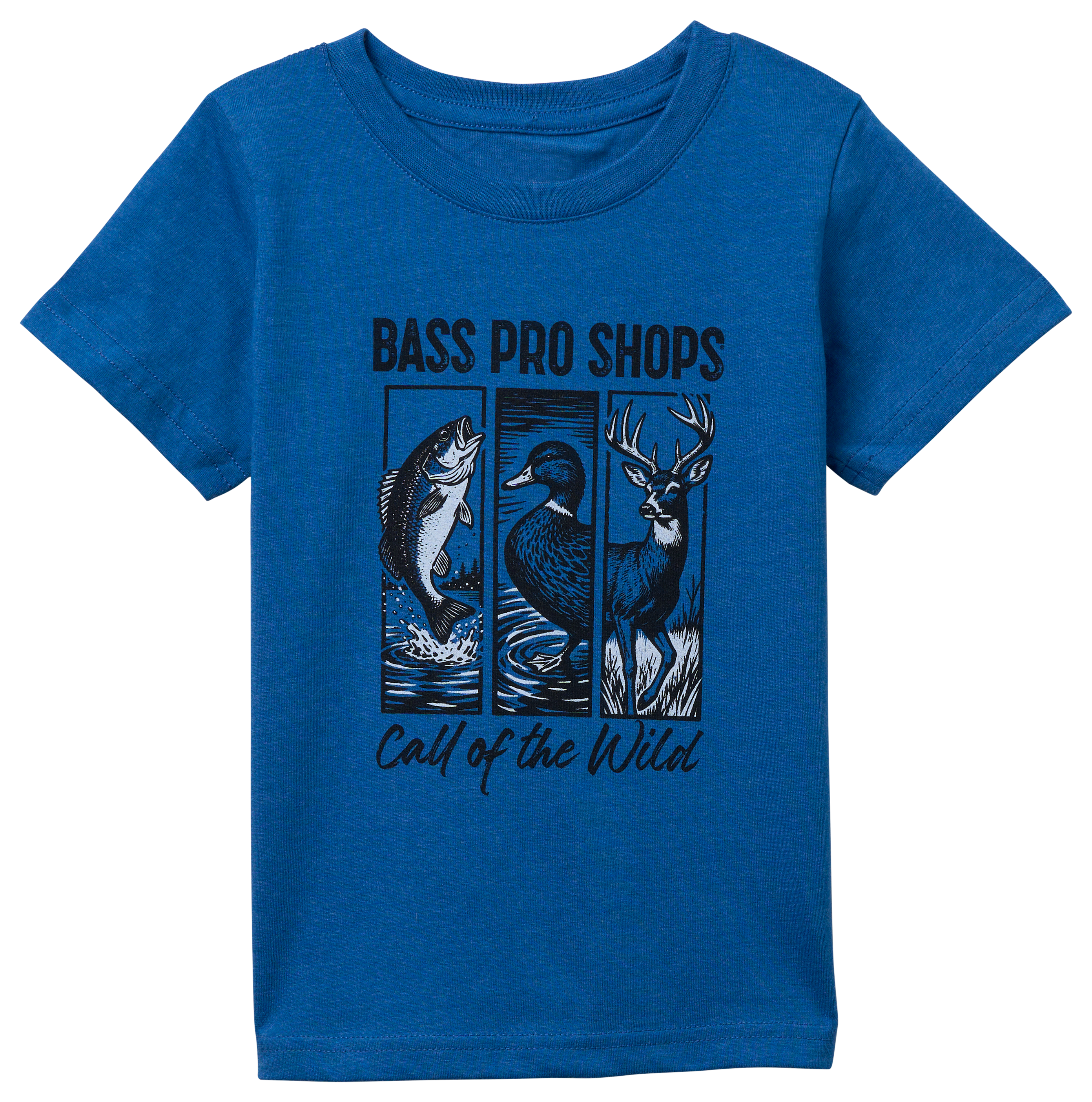 Image of Bass Pro Shops Call of the Wild Short-Sleeve T-Shirt for Toddlers - Heather Royal